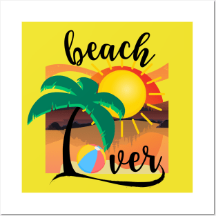 Beach Lover Posters and Art